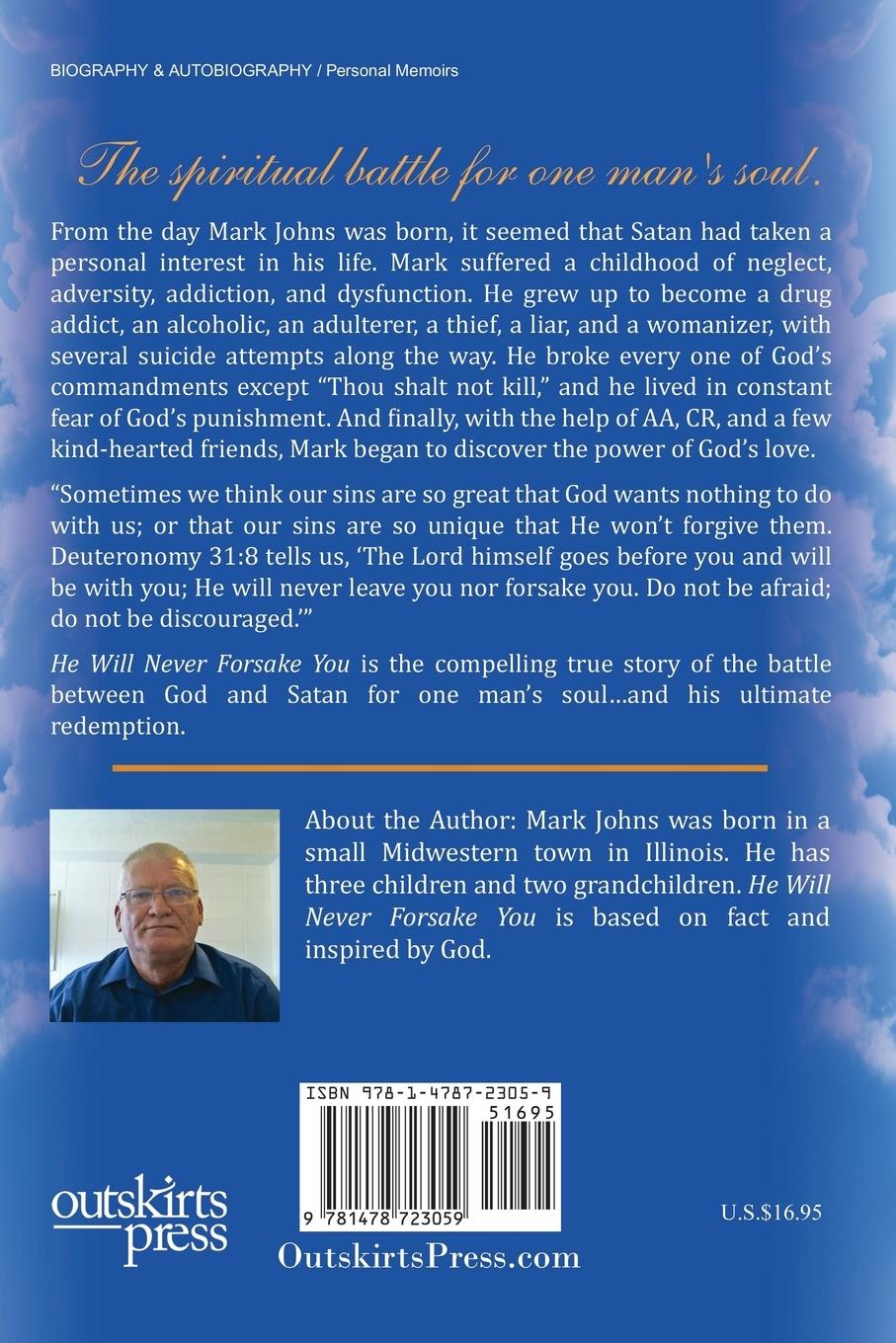 Rückseitencover He Will Never Forsake You