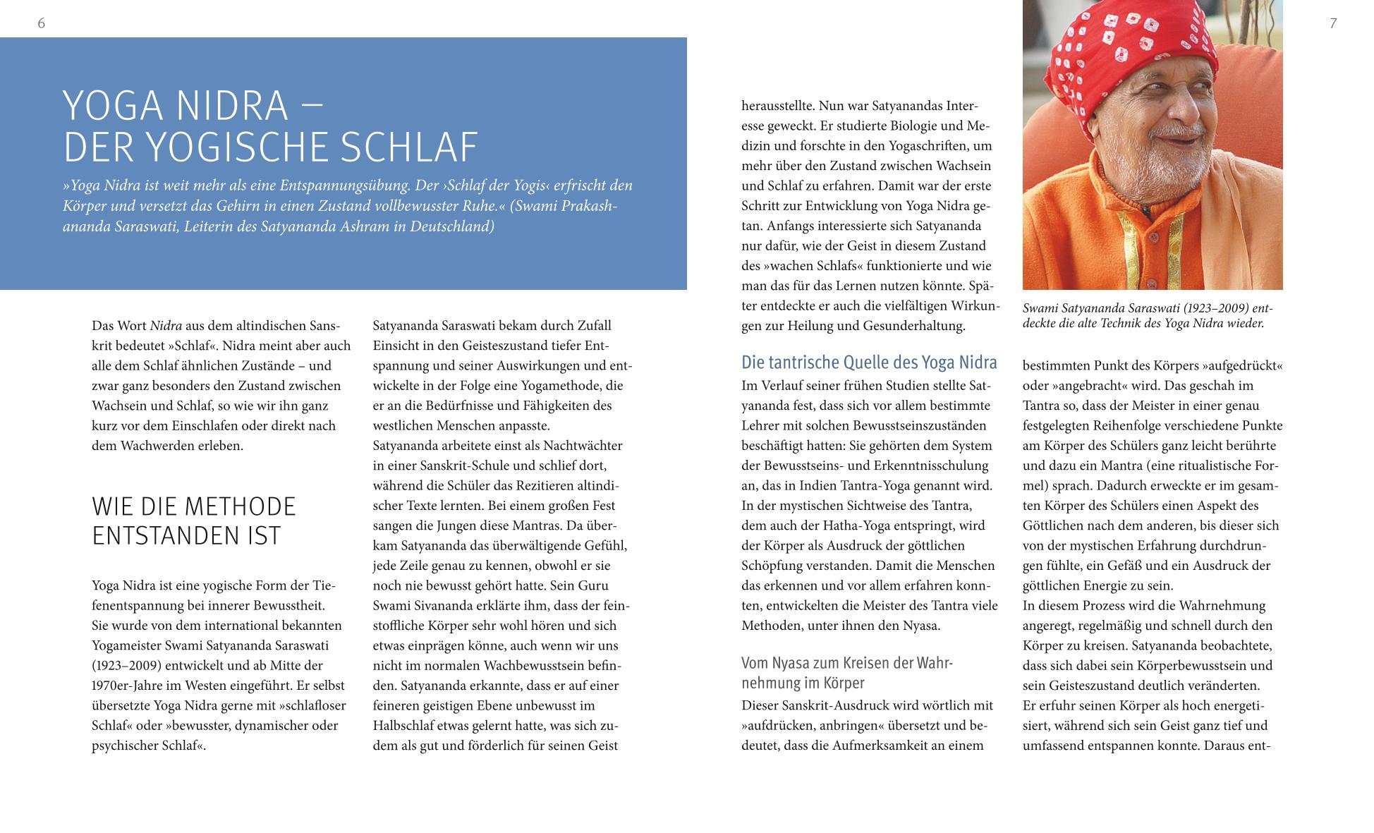Beispielinhalt (Bild) Yoga Nidra (mit CD)