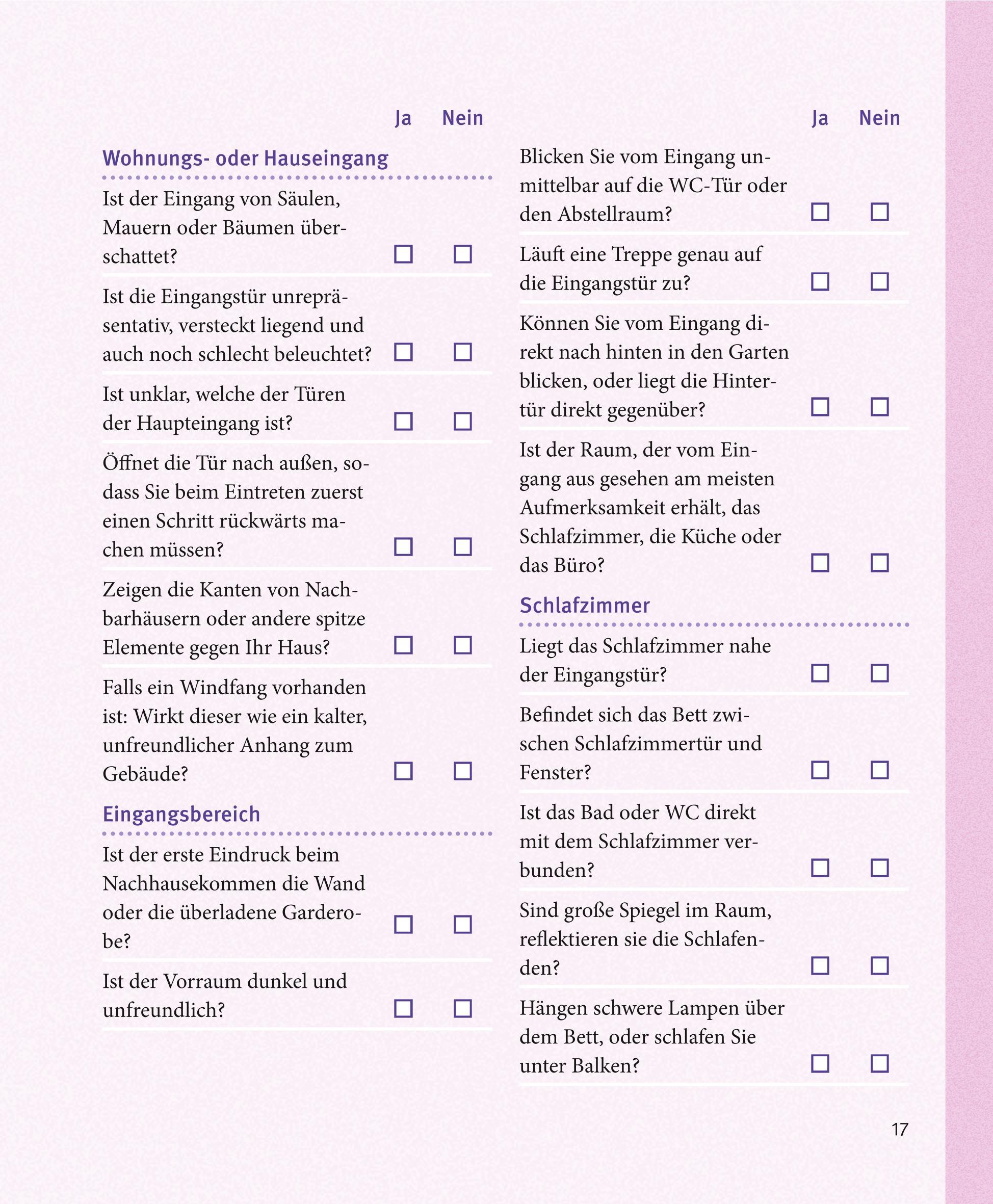 Beispielinhalt (Bild) Feng Shui