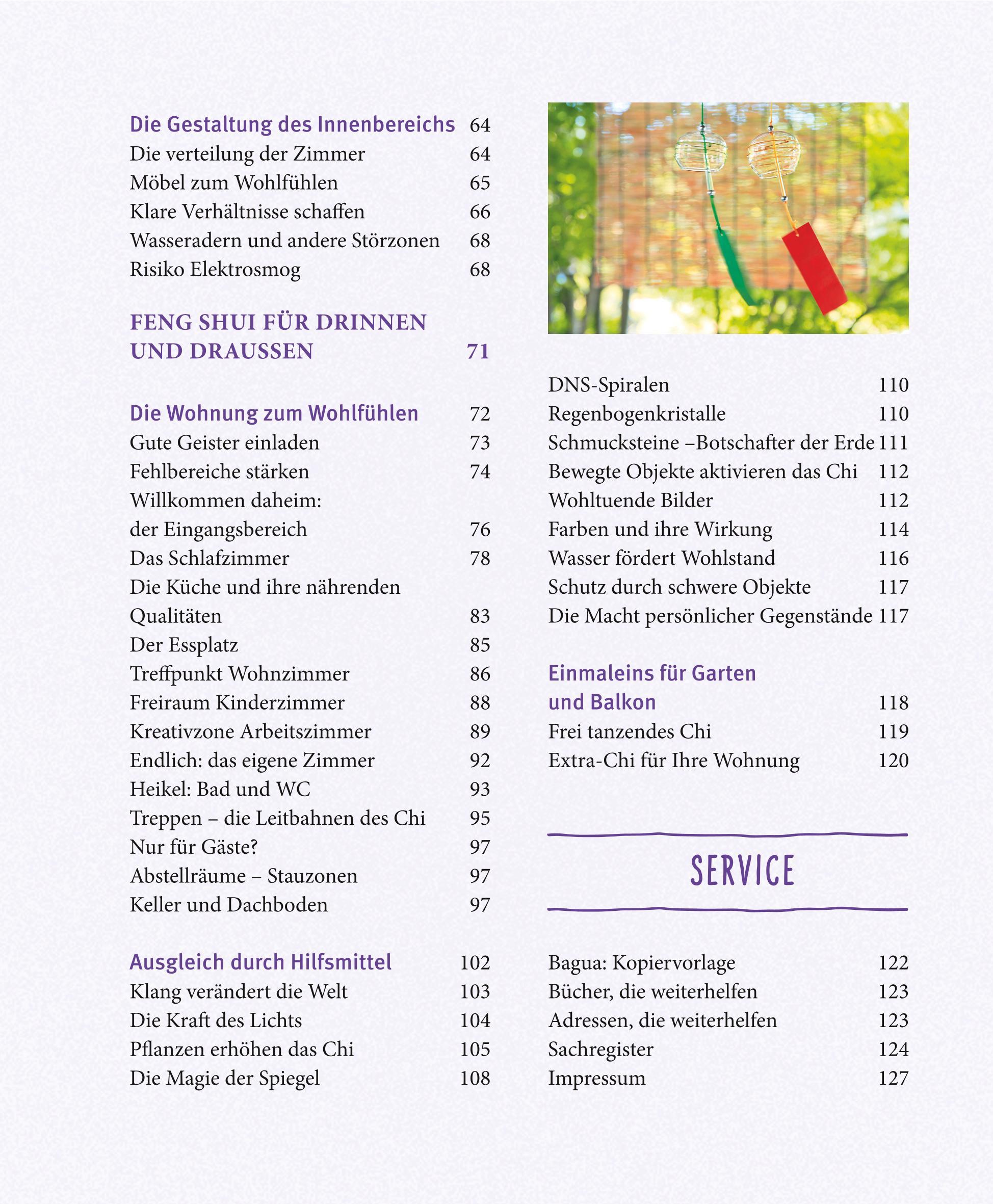 Beispielinhalt (Bild) Feng Shui