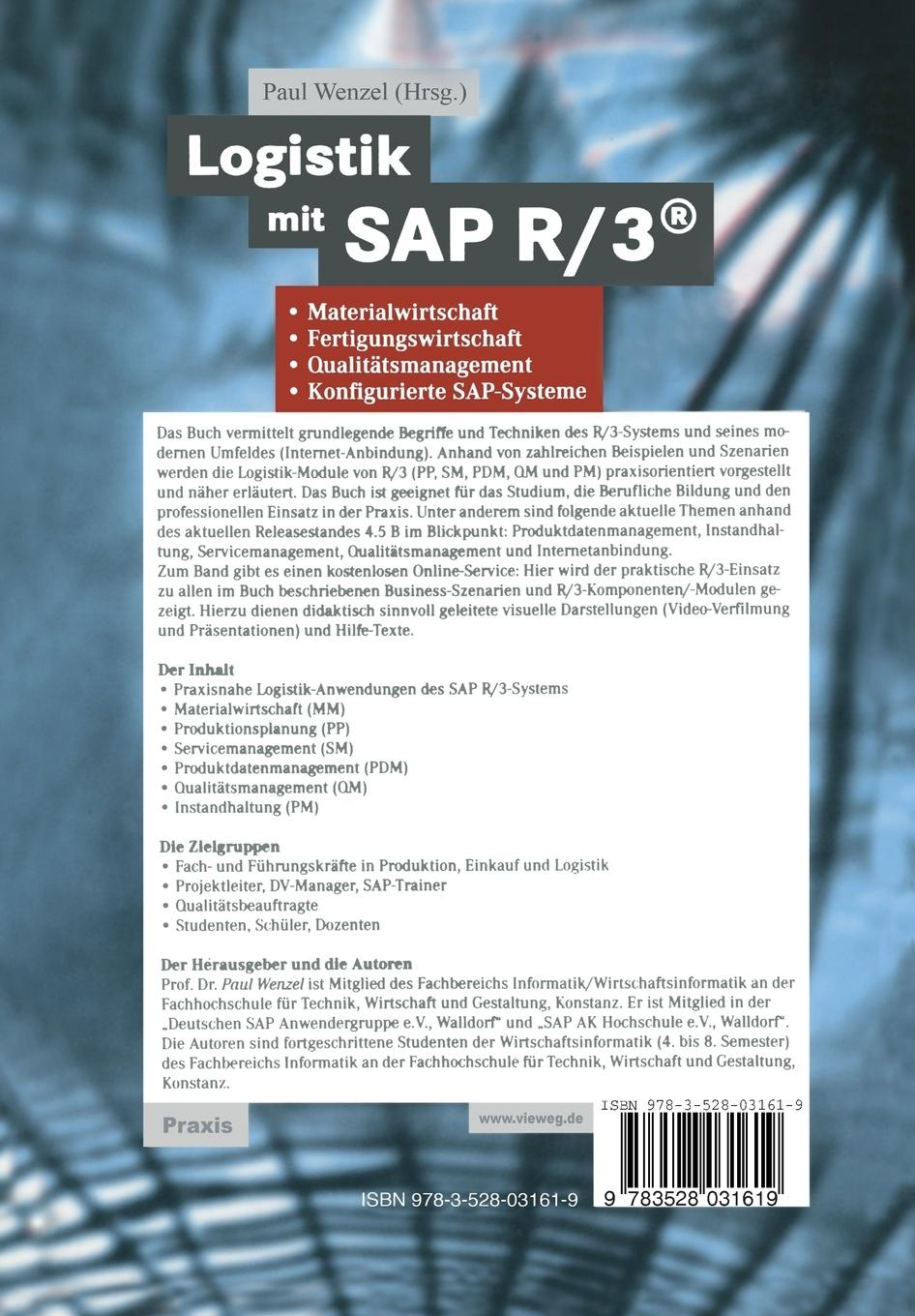 Rückseitencover Logistik mit SAP R/3®