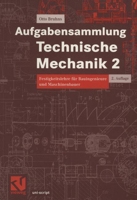 Vorderes Coverbild Aufgabensammlung Technische Mechanik 2