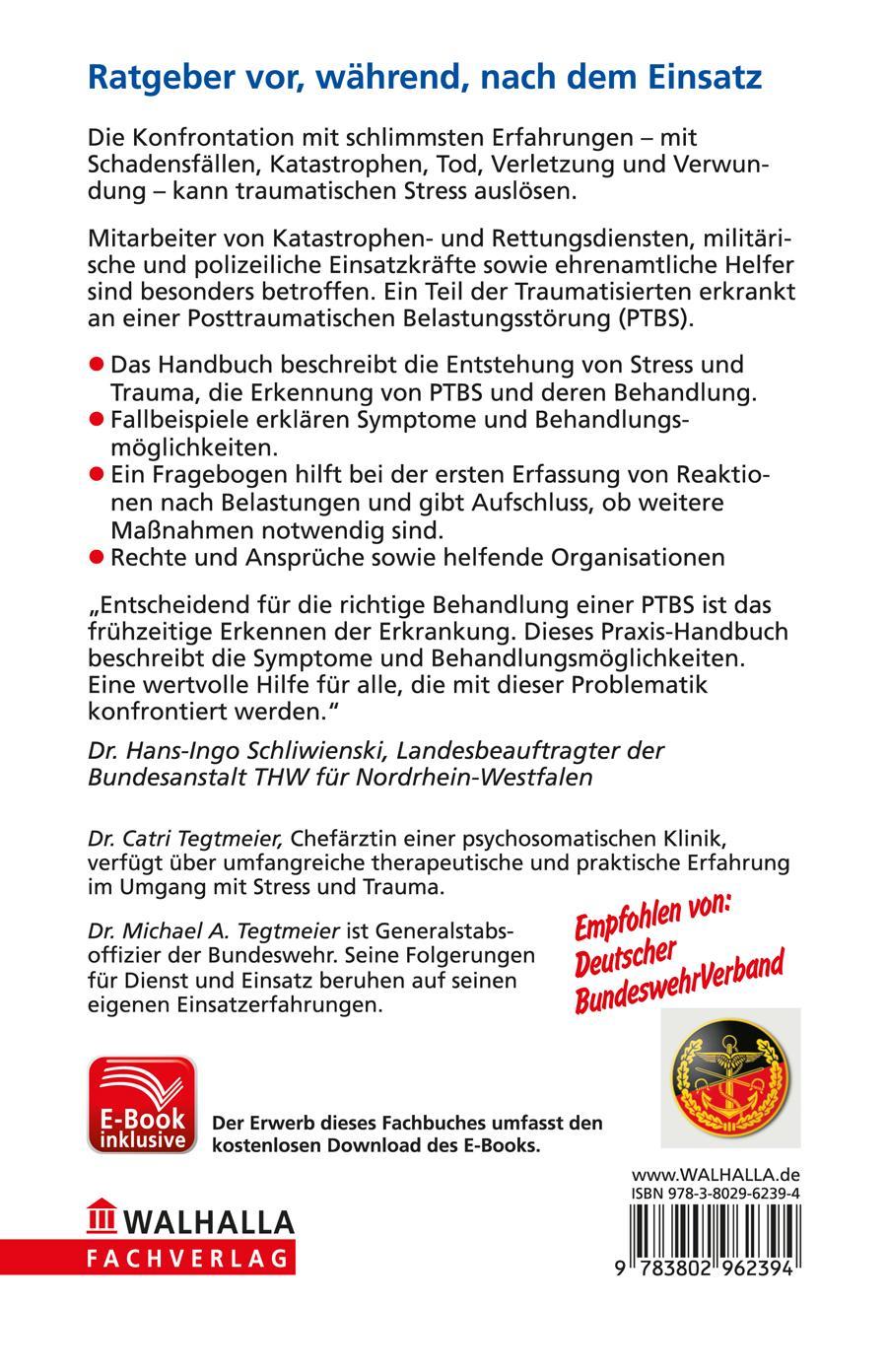 Rückseitencover PTBS - Das unsichtbare Leid inkl. E-Book