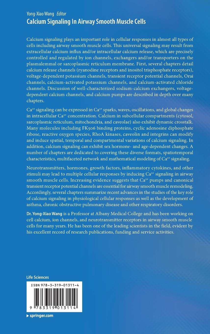 Rückseitencover Calcium Signaling In Airway Smooth Muscle Cells
