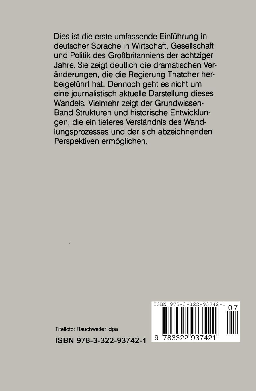 Rückseitencover Großbritannien