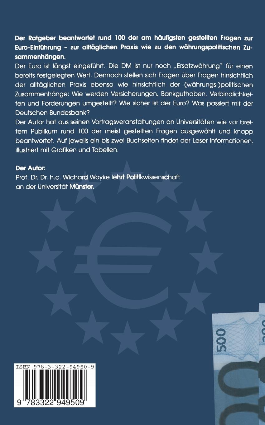 Rückseitencover Hundert Fragen und Antworten zum Euro