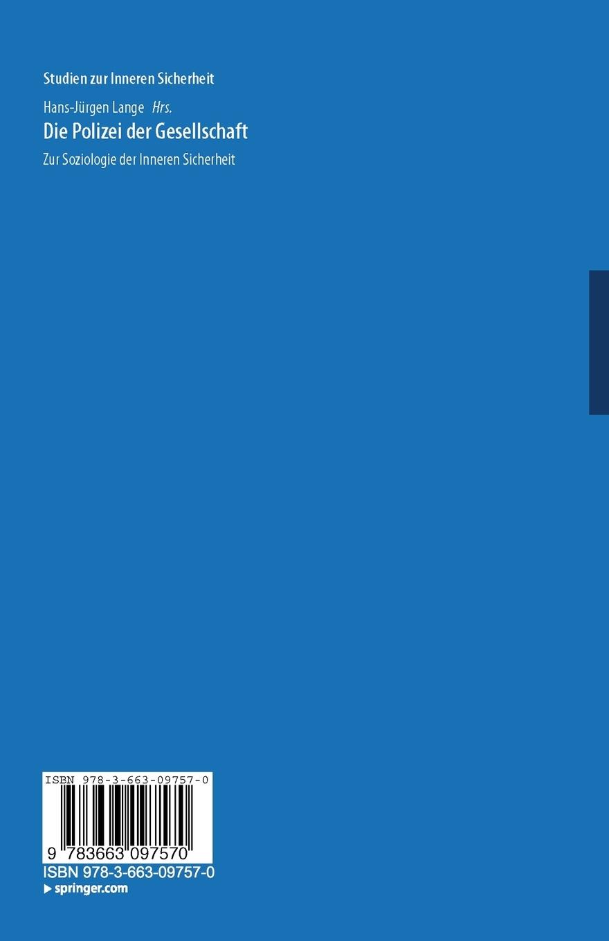 Rückseitencover Die Polizei der Gesellschaft