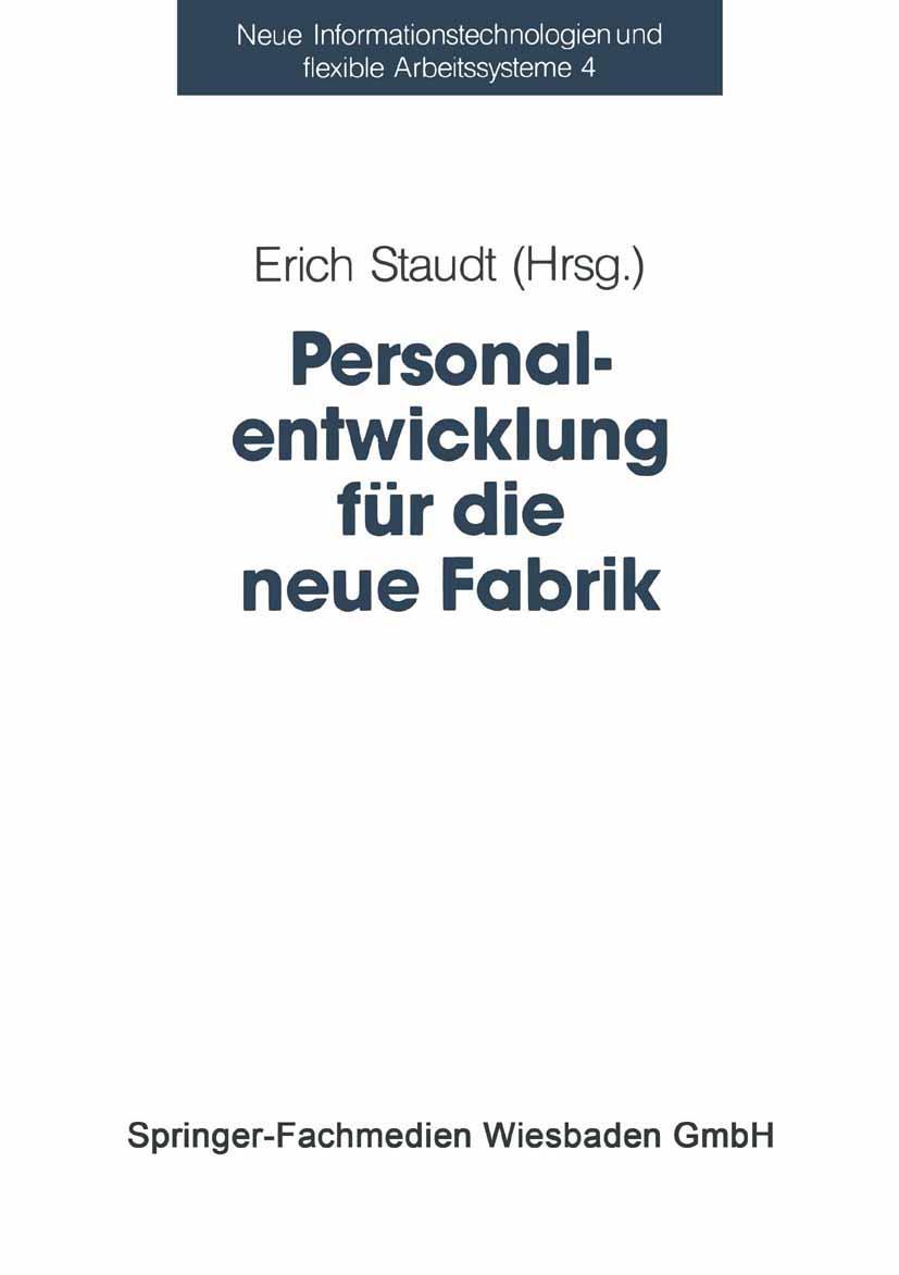 Vorderes Coverbild Personalentwicklung für die neue Fabrik