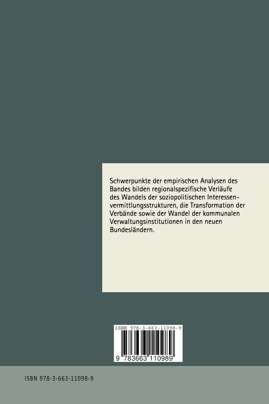 Rückseitencover Politische Strukturen im Umbruch