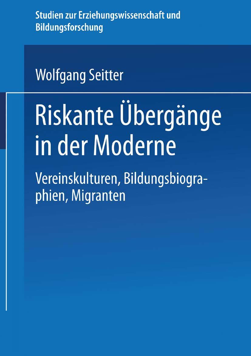 Vorderes Coverbild Riskante Übergänge in der Moderne