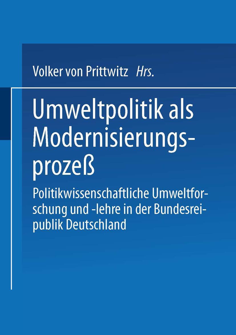 Vorderes Coverbild Umweltpolitik als Modernisierungsprozeß