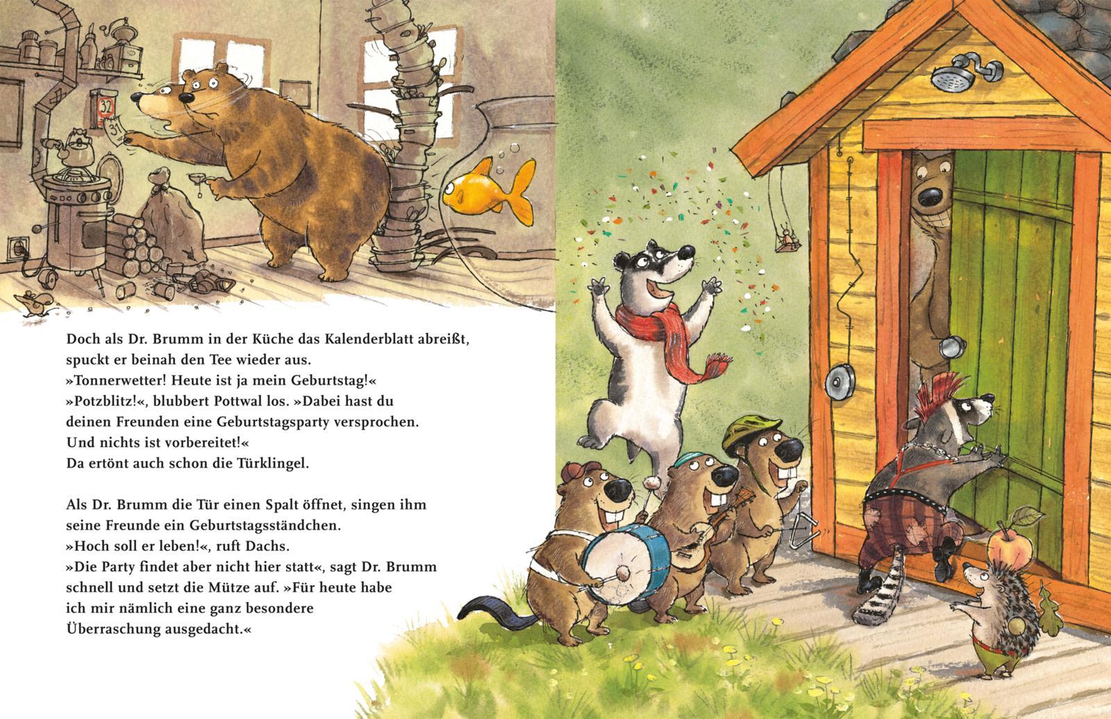 Beispielinhalt (Bild) Dr. Brumm feiert Geburtstag