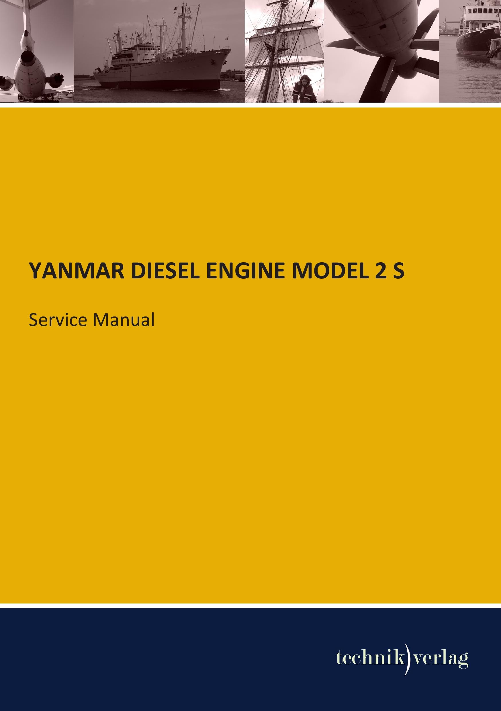 Vorderes Coverbild YANMAR DIESEL ENGINE MODEL 2 S