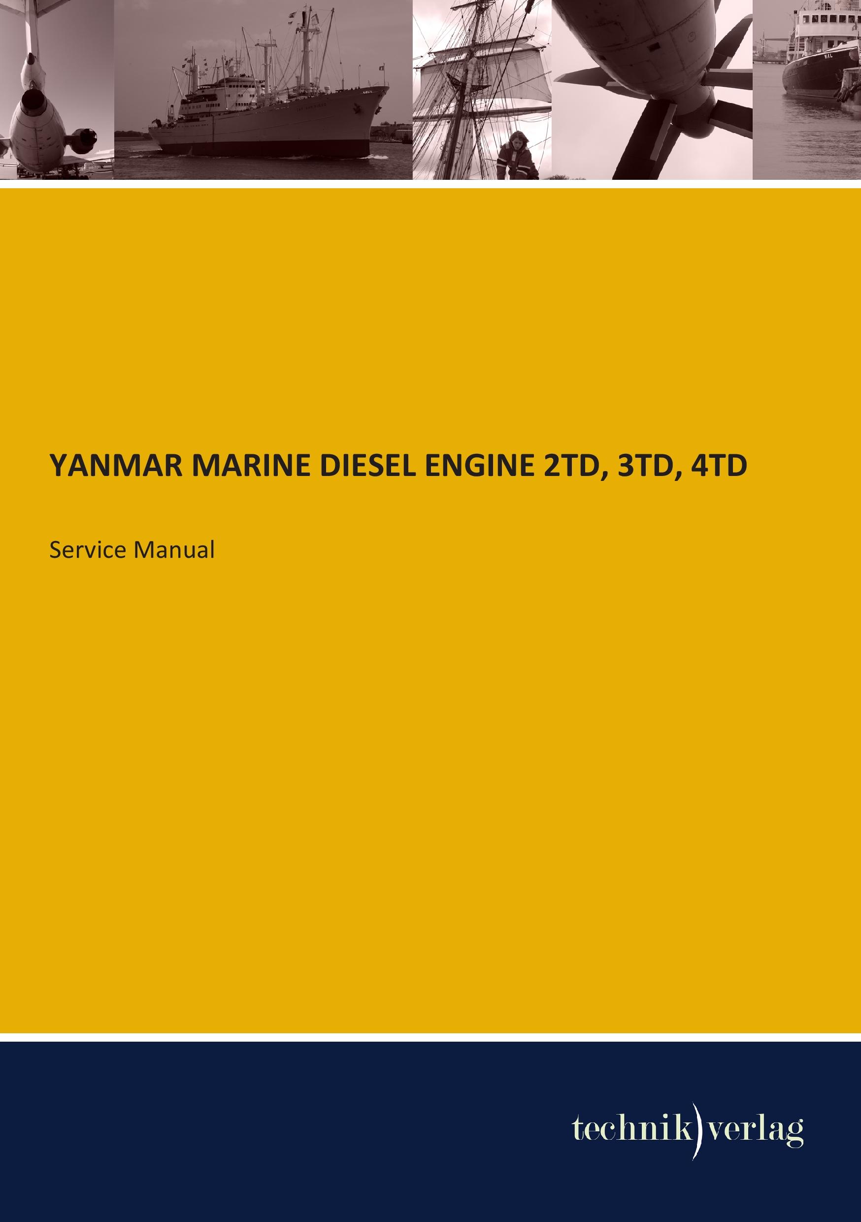 Vorderes Coverbild YANMAR MARINE DIESEL ENGINE 2TD, 3TD, 4TD