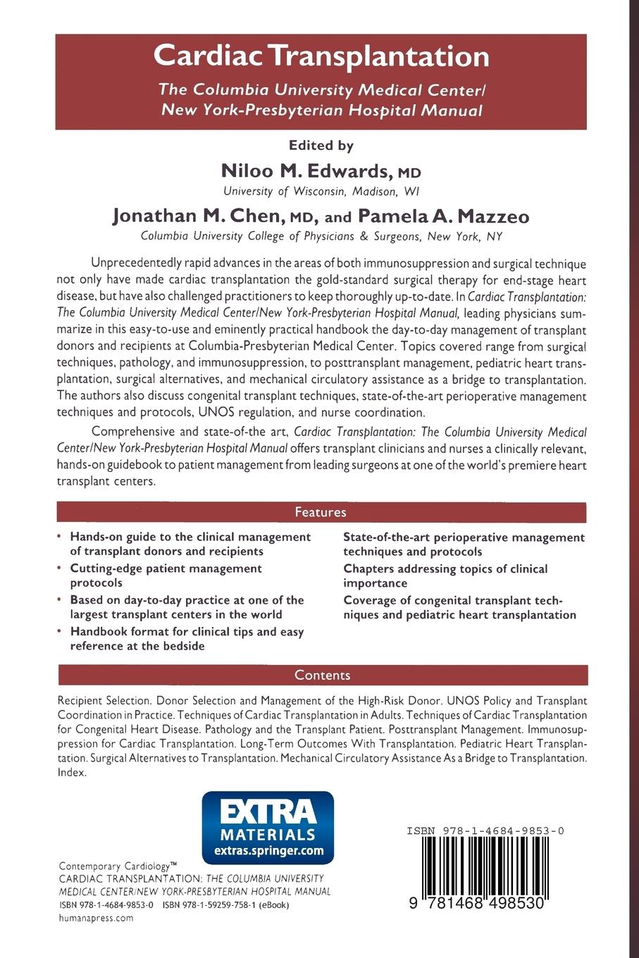 Rückseitencover Cardiac Transplantation