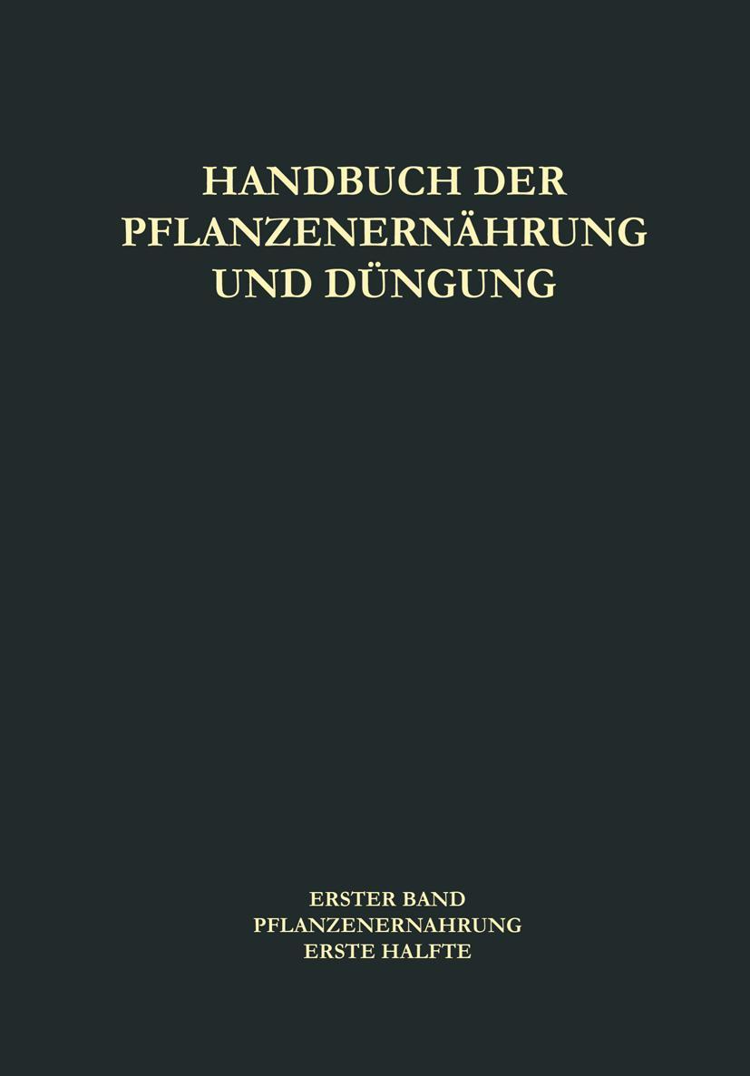 Vorderes Coverbild Pflanzenernährung