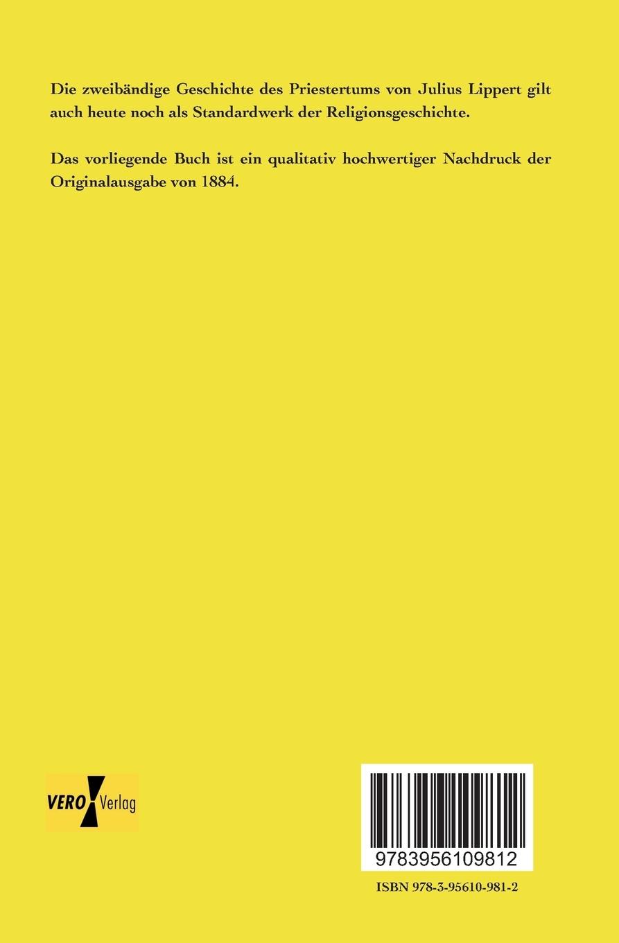 Rückseitencover Geschichte des Priestertums