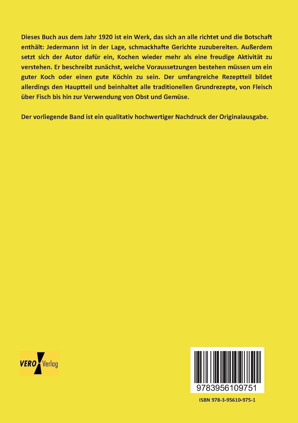 Rückseitencover Das Kochbuch für alle