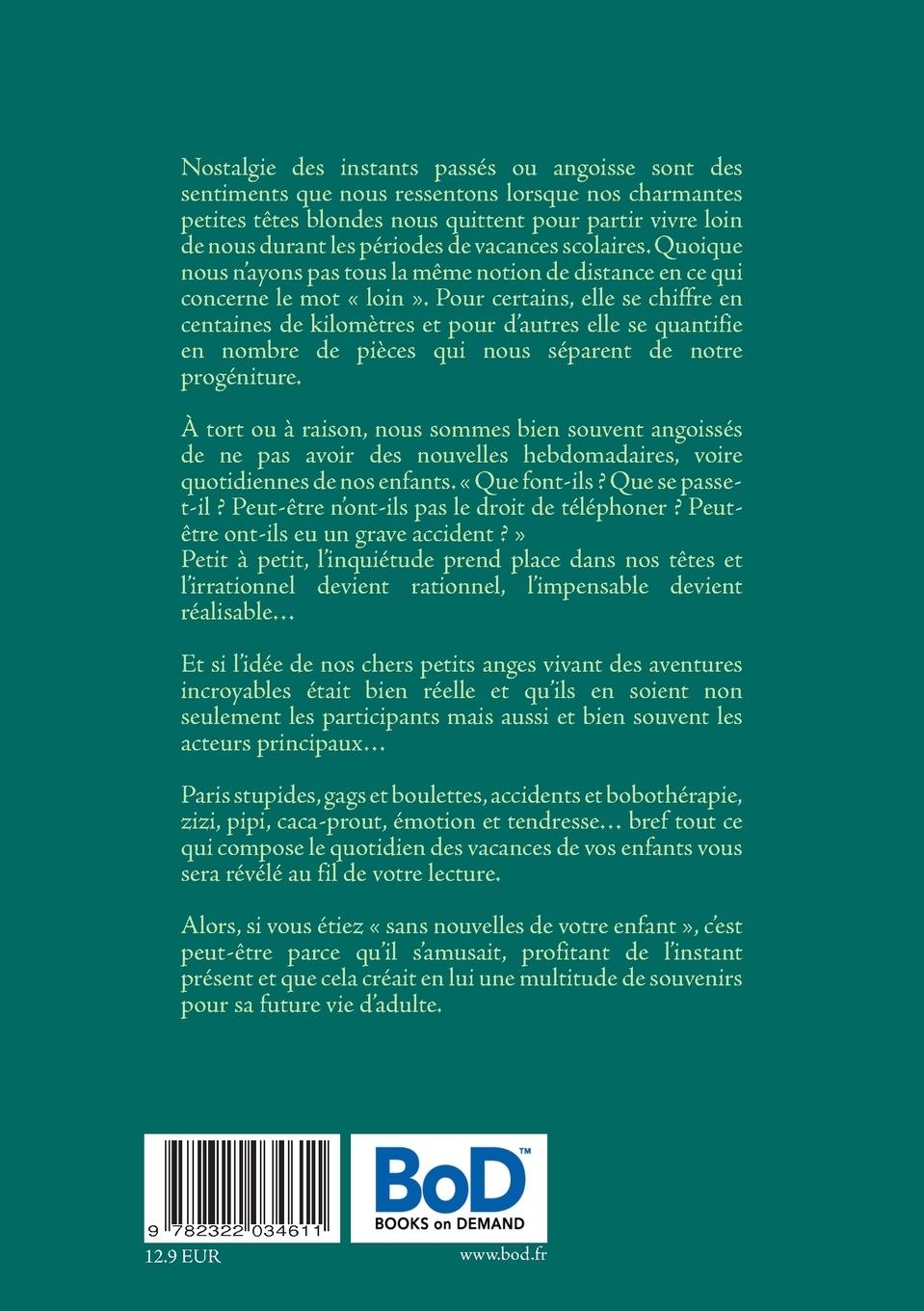 Rückseitencover 100 Nouvelles De Votre Enfant