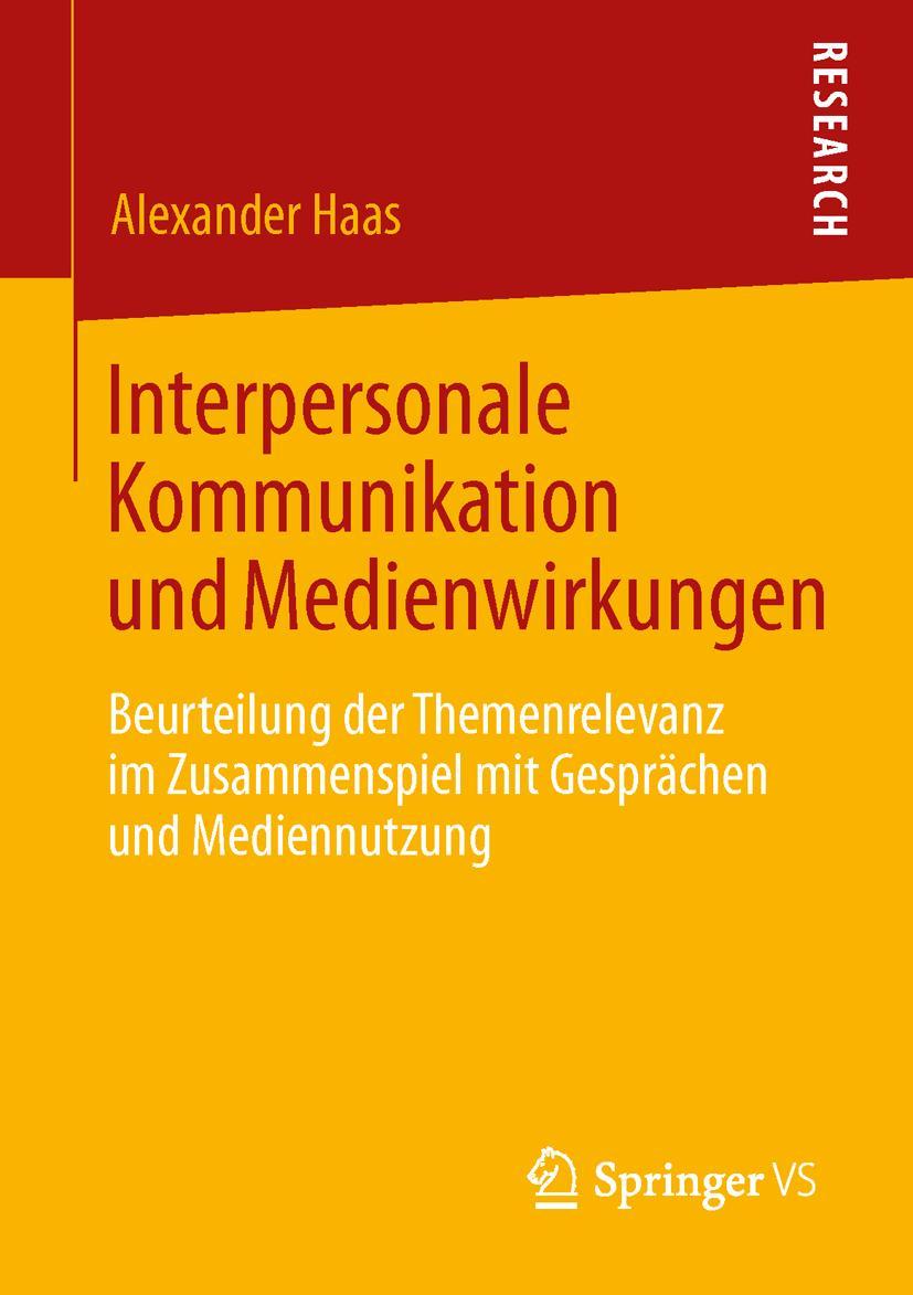 Vorderes Coverbild Interpersonale Kommunikation und Medienwirkungen