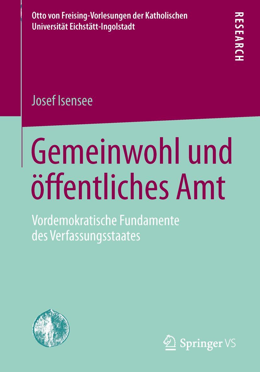 Vorderes Coverbild Gemeinwohl und öffentliches Amt