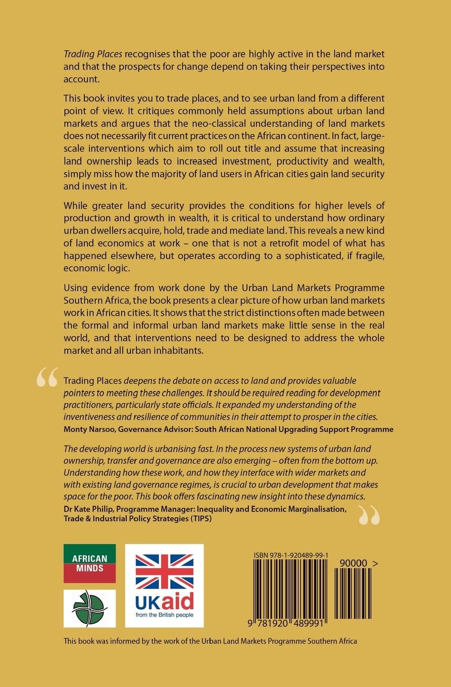 Rückseitencover Trading Places. Accessing Land in African Cities
