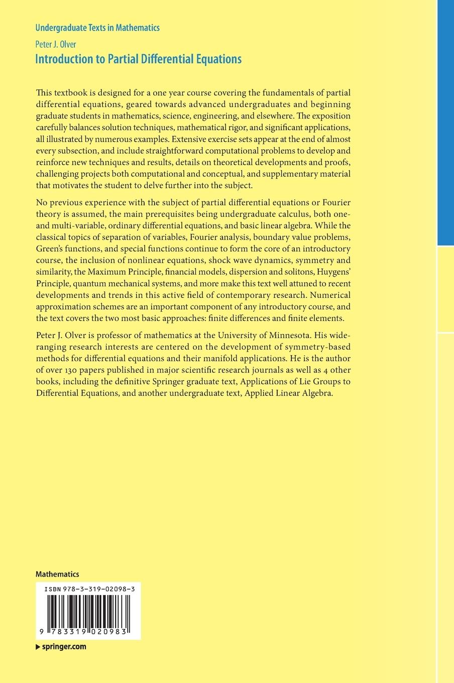 Rückseitencover Introduction to Partial Differential Equations