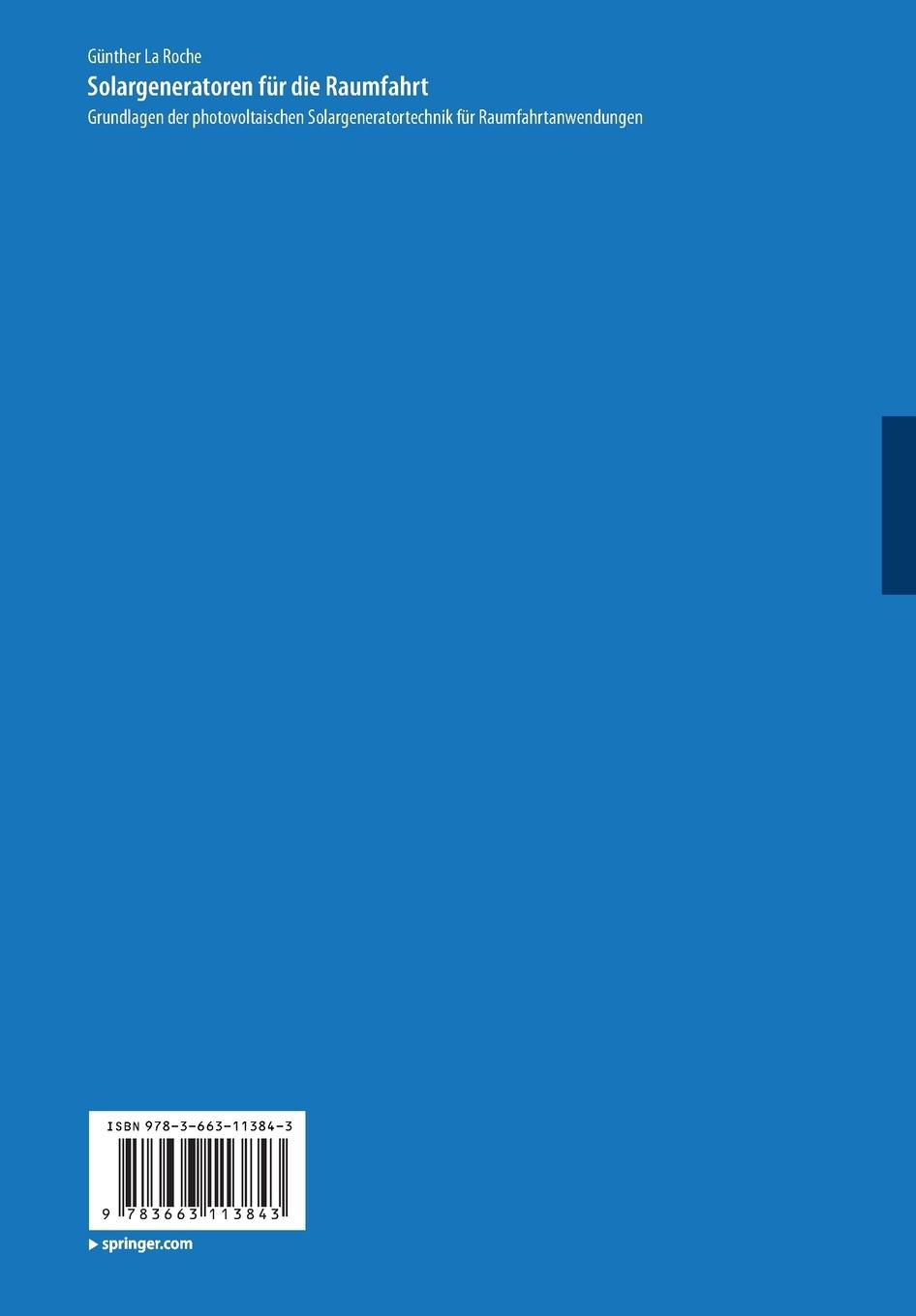 Rückseitencover Solargeneratoren für die Raumfahrt