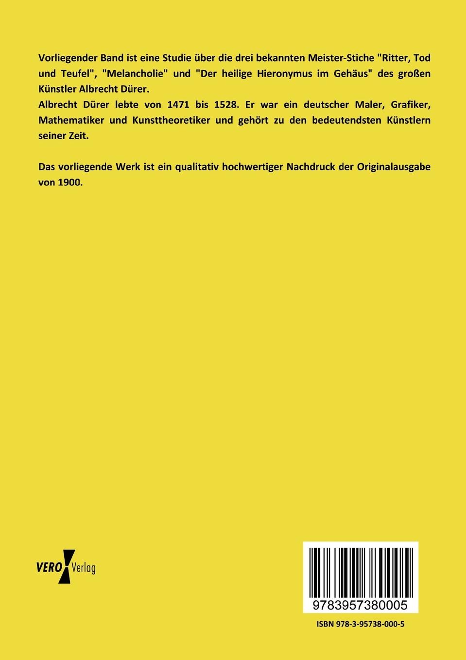 Rückseitencover Beiträge zu Dürers Weltanschauung