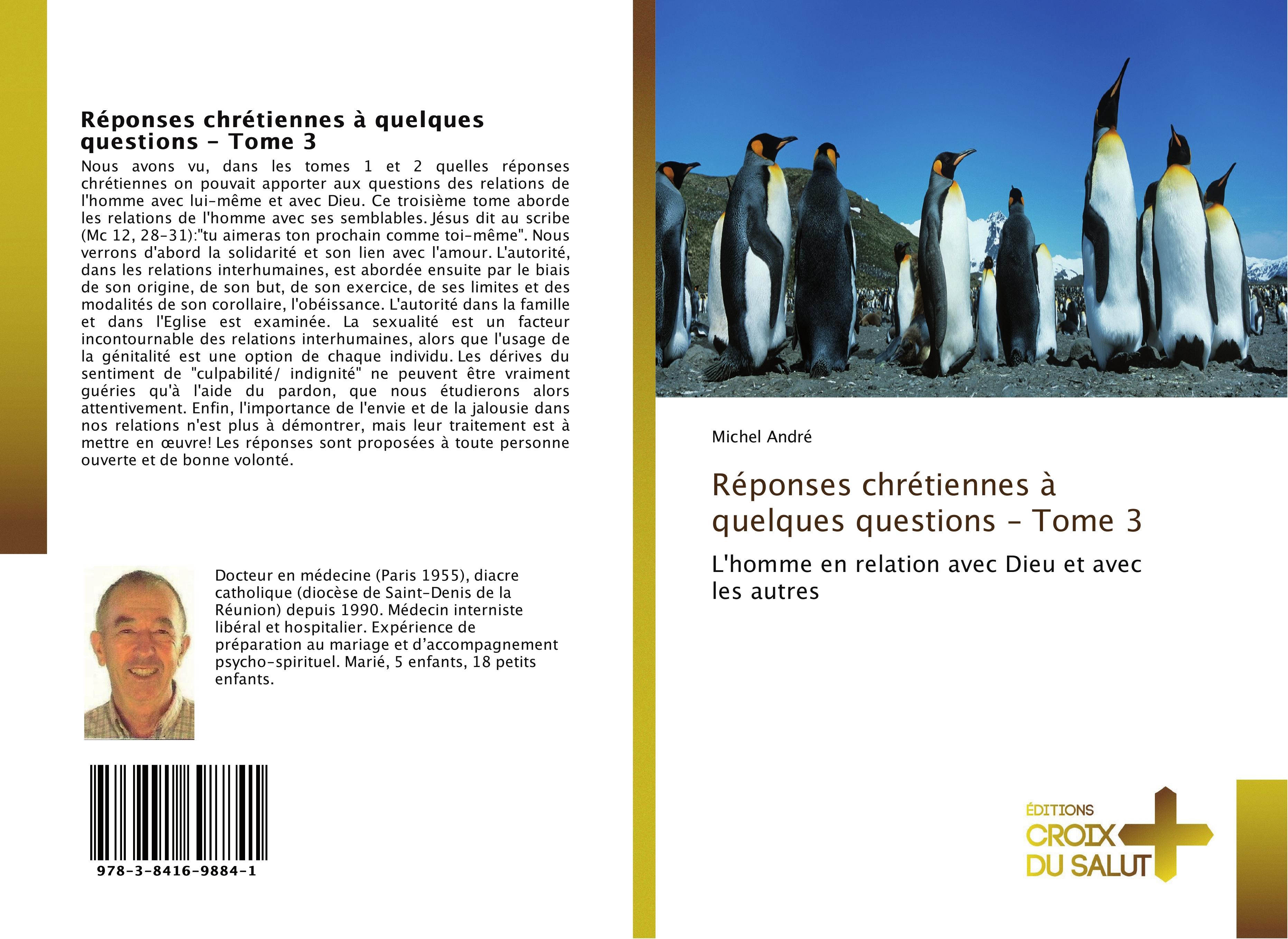Vorderes Coverbild Réponses chrétiennes à quelques questions - Tome 3
