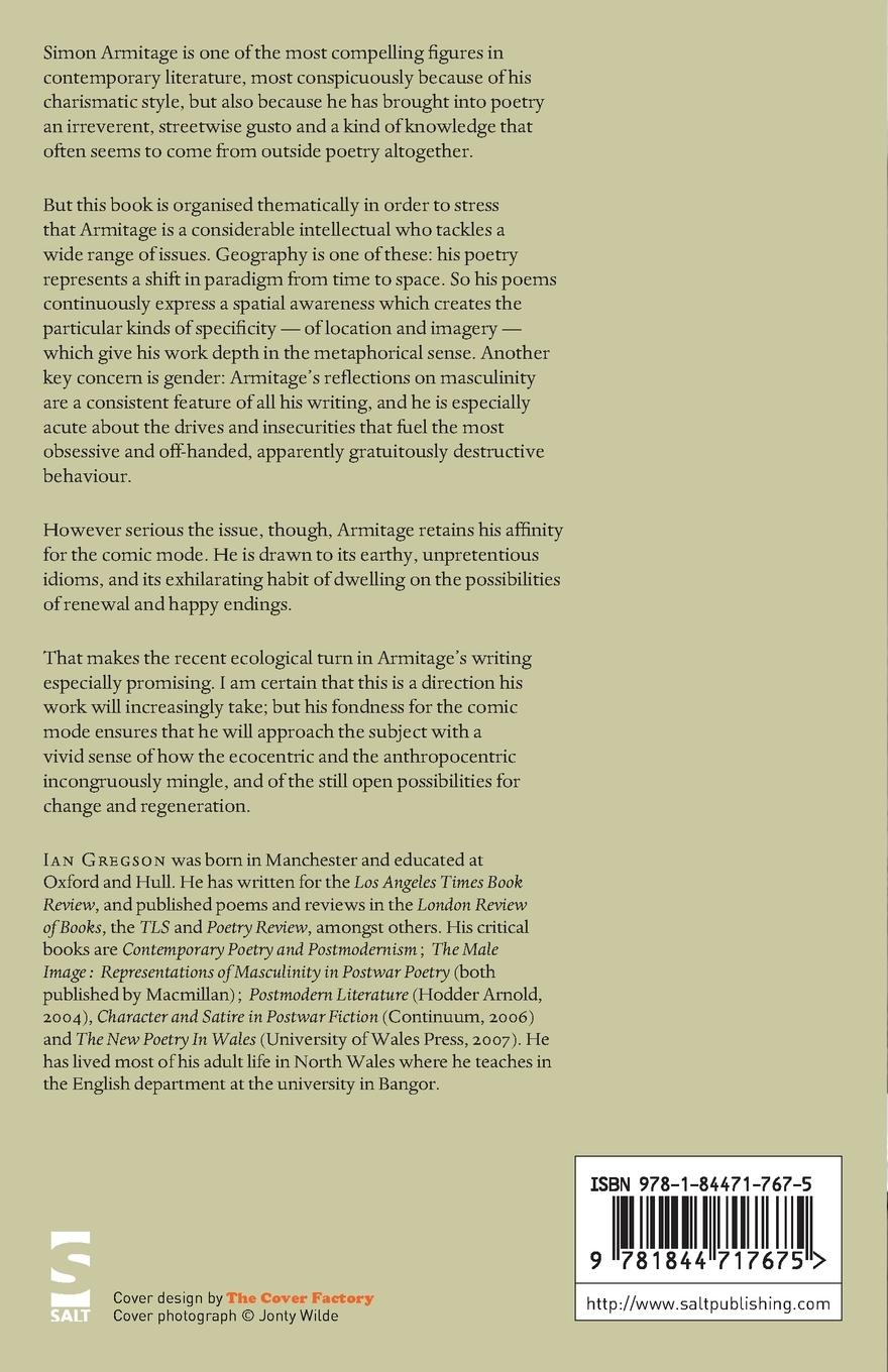 Rückseitencover Simon Armitage