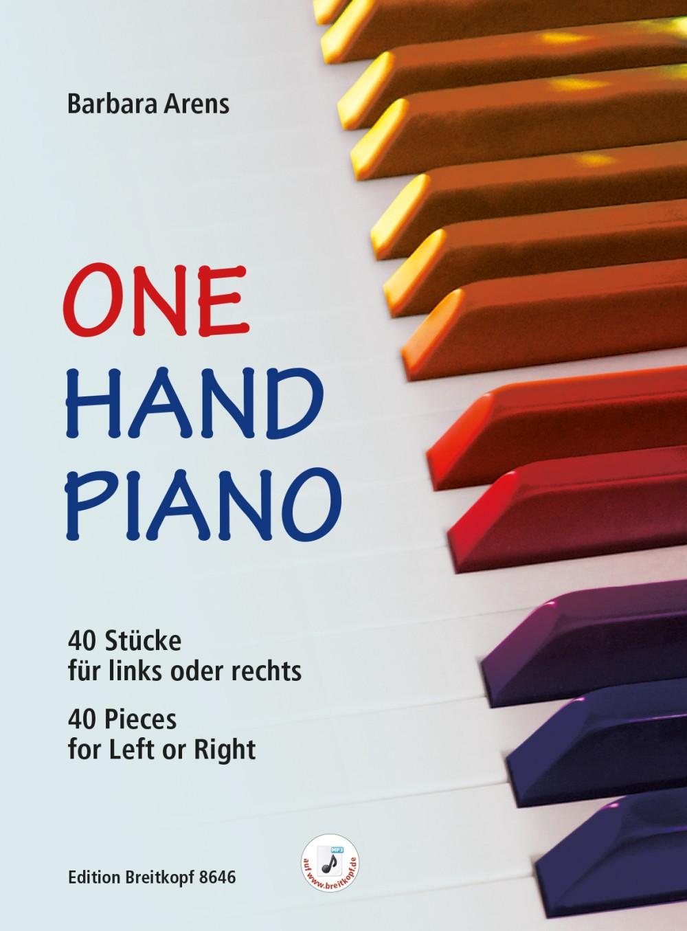 Vorderes Coverbild One Hand Piano