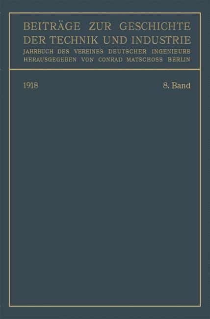 Vorderes Coverbild Beiträge zur Geschichte der Technik und Industrie