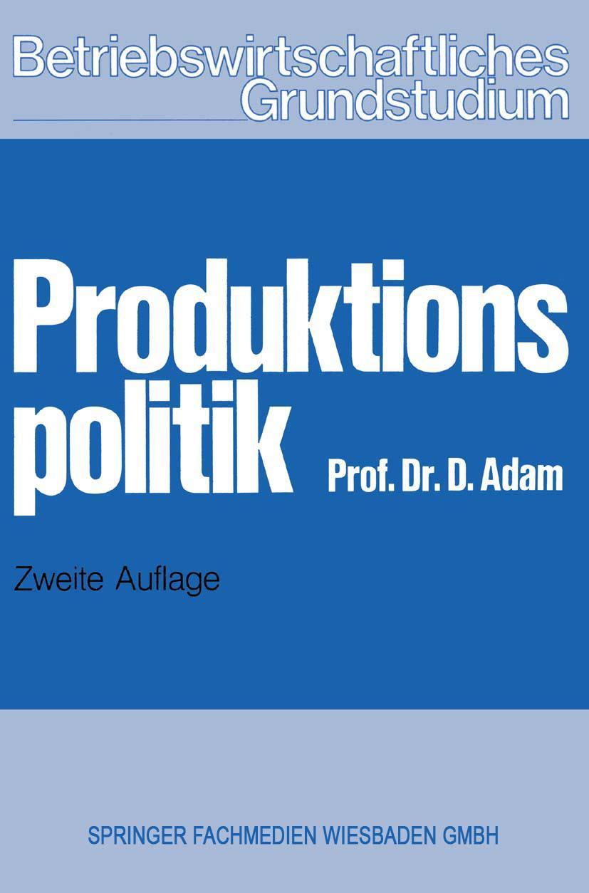 Vorderes Coverbild Produktionspolitik