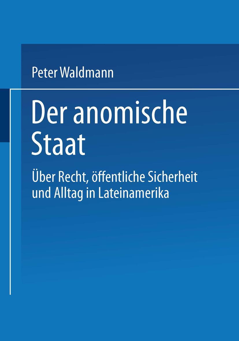 Vorderes Coverbild Der anomische Staat