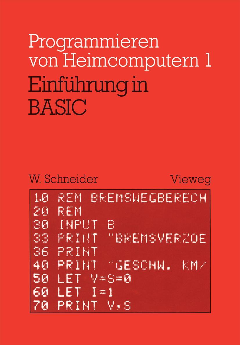Vorderes Coverbild Einführung in BASIC