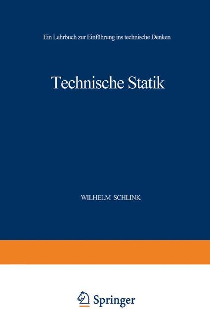 Vorderes Coverbild Technische Statik