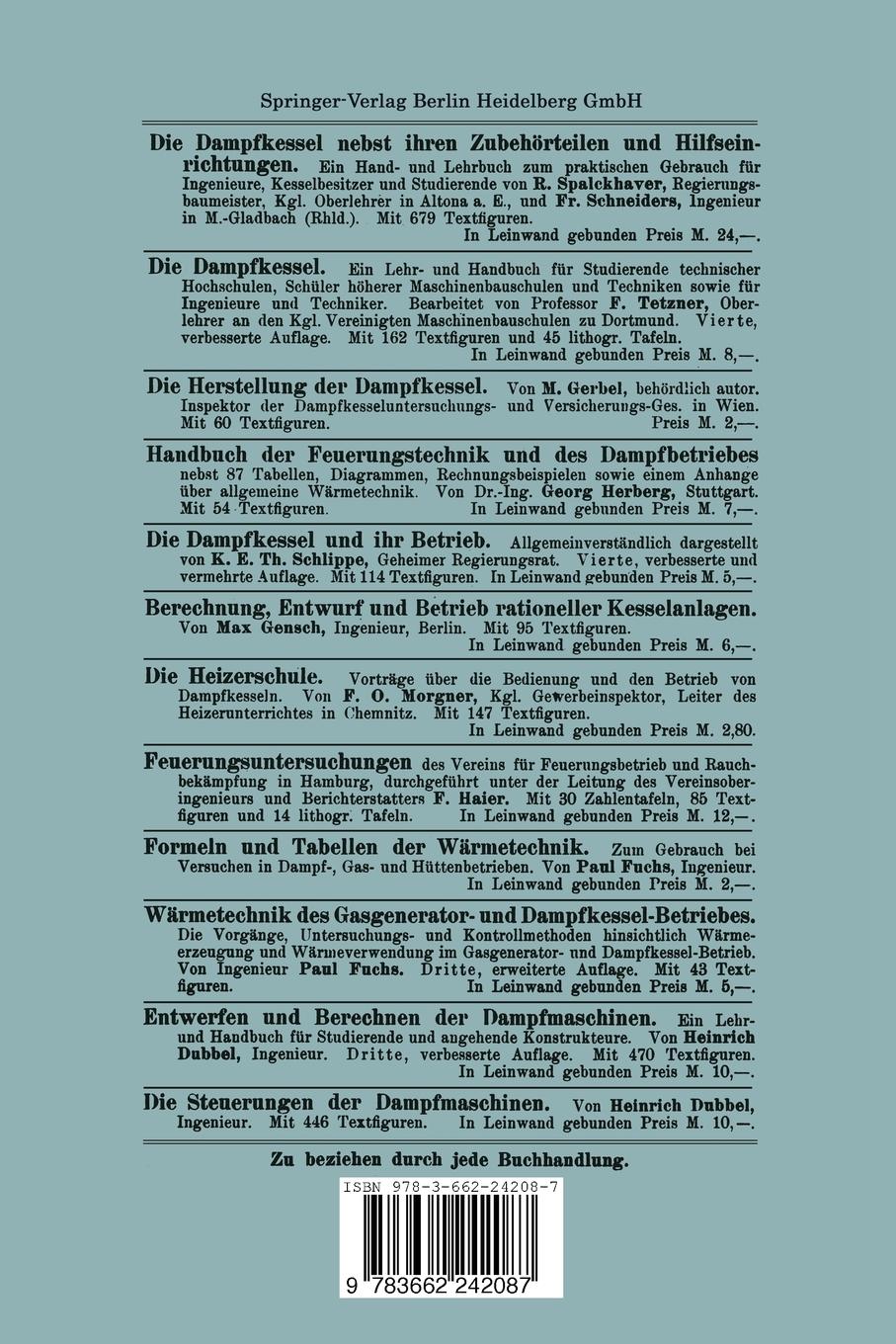 Rückseitencover Die Blechabwicklungen