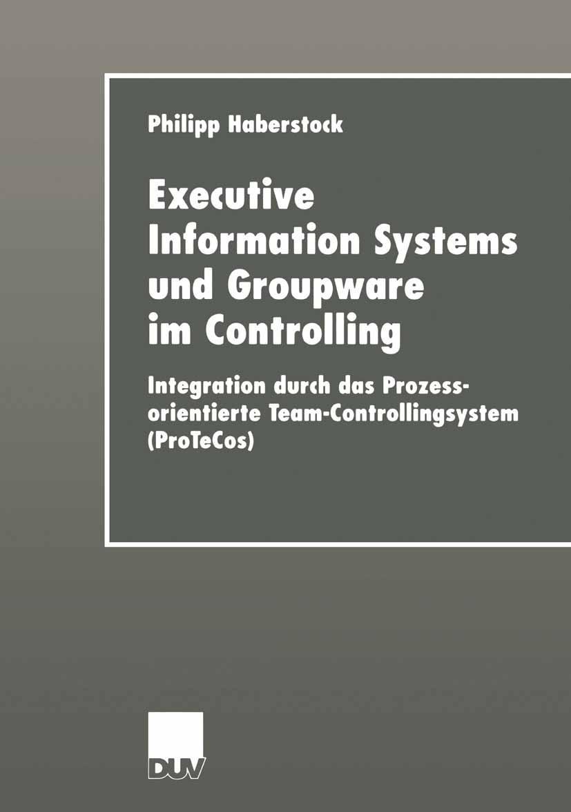Vorderes Coverbild Executive Information Systems und Groupware im Controlling