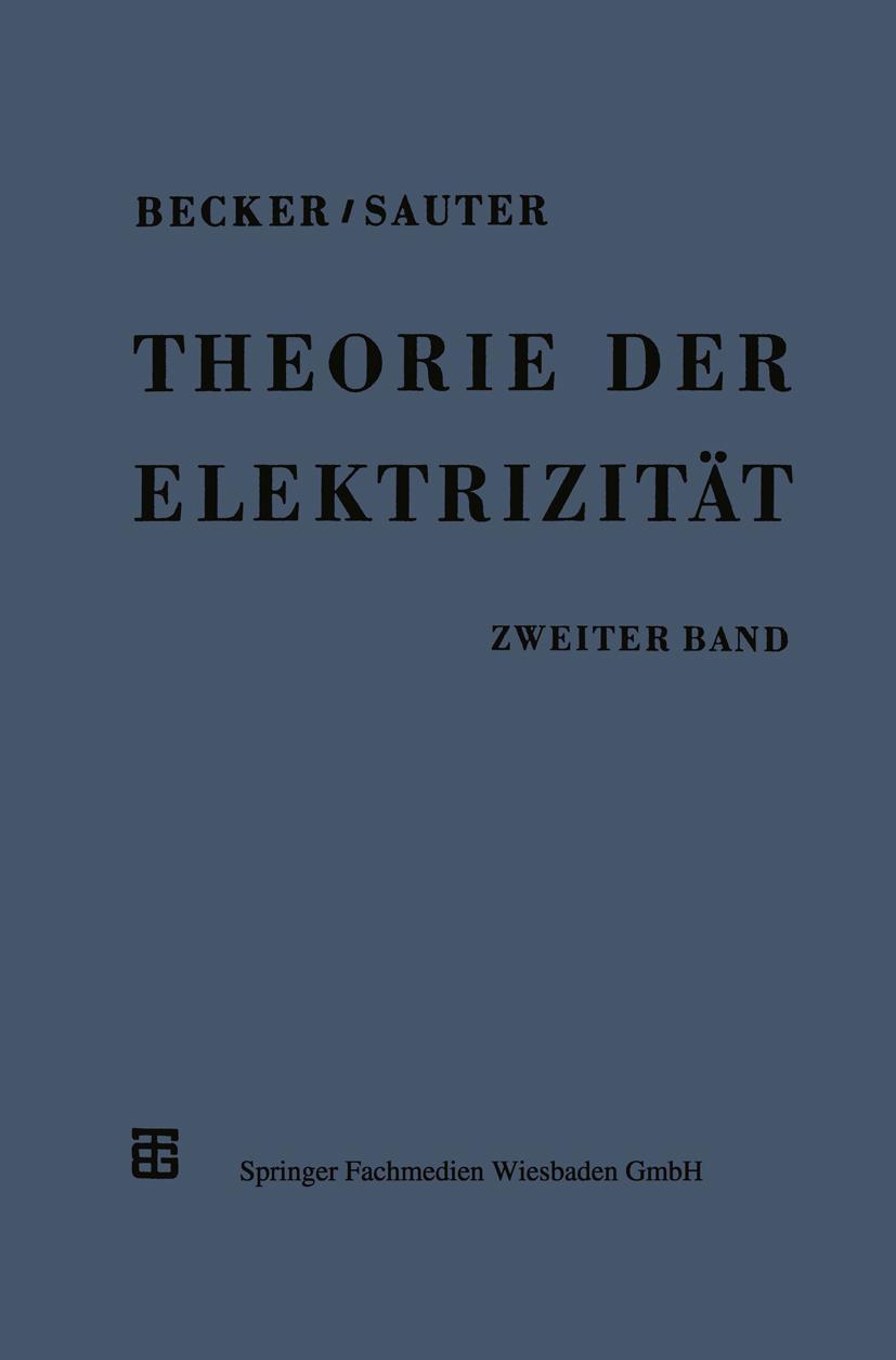 Vorderes Coverbild Theorie der Elektrizität