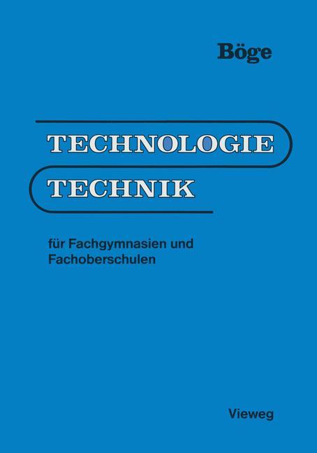 Vorderes Coverbild Technologie/Technik