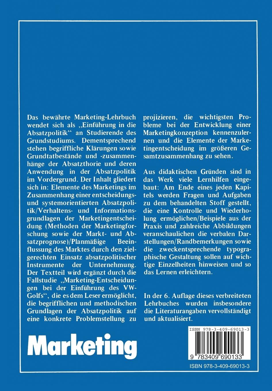 Rückseitencover Marketing