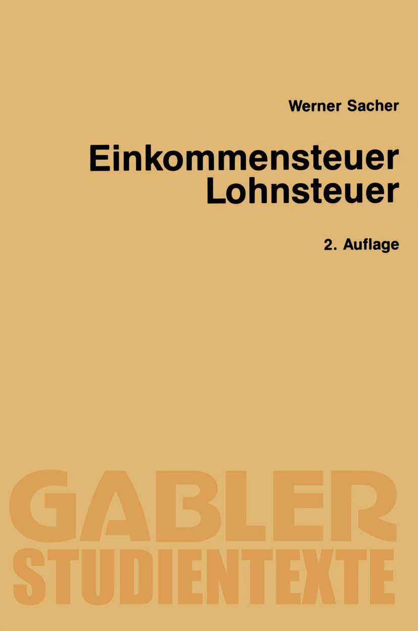 Vorderes Coverbild Einkommensteuer / Lohnsteuer