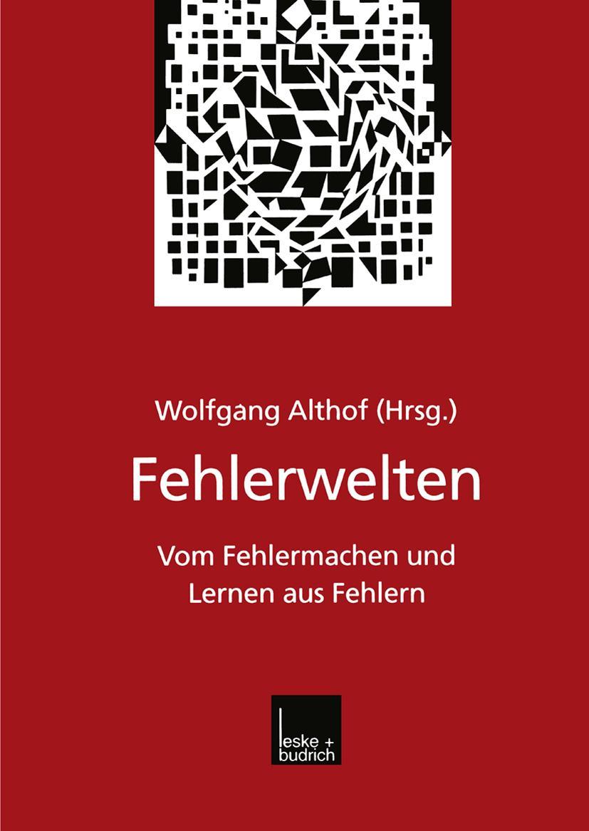 Vorderes Coverbild Fehlerwelten