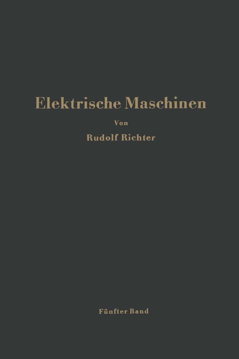 Vorderes Coverbild Elektrische Maschinen