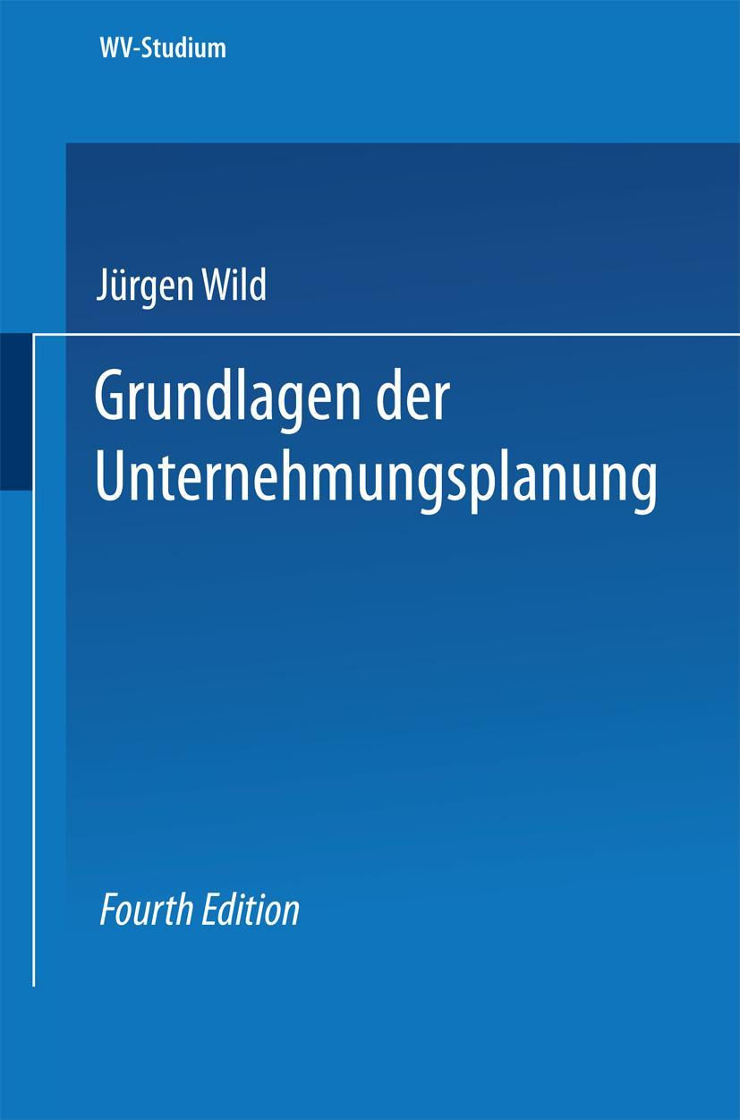 Vorderes Coverbild Grundlagen der Unternehmungsplanung