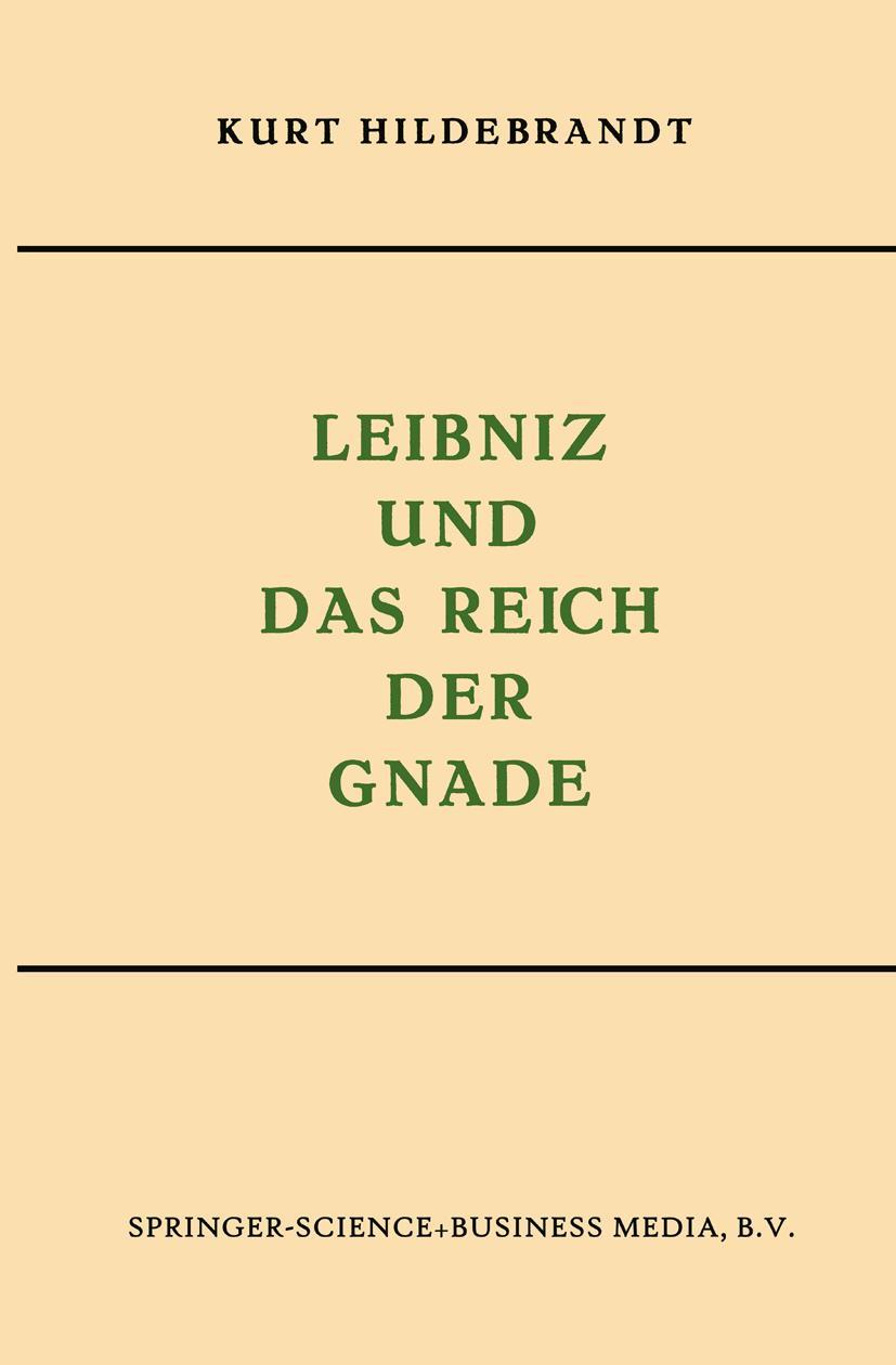Vorderes Coverbild Leibniz und das Reich der Gnade