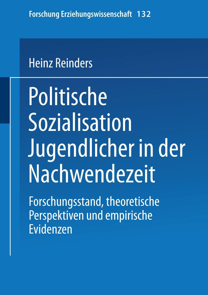 Vorderes Coverbild Politische Sozialisation Jugendlicher in der Nachwendezeit