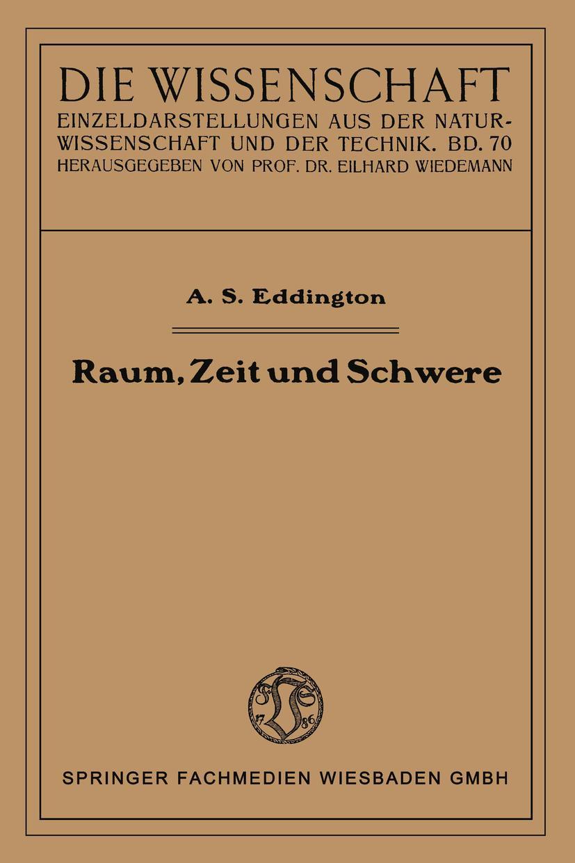 Vorderes Coverbild Raum, Zeit und Schwere