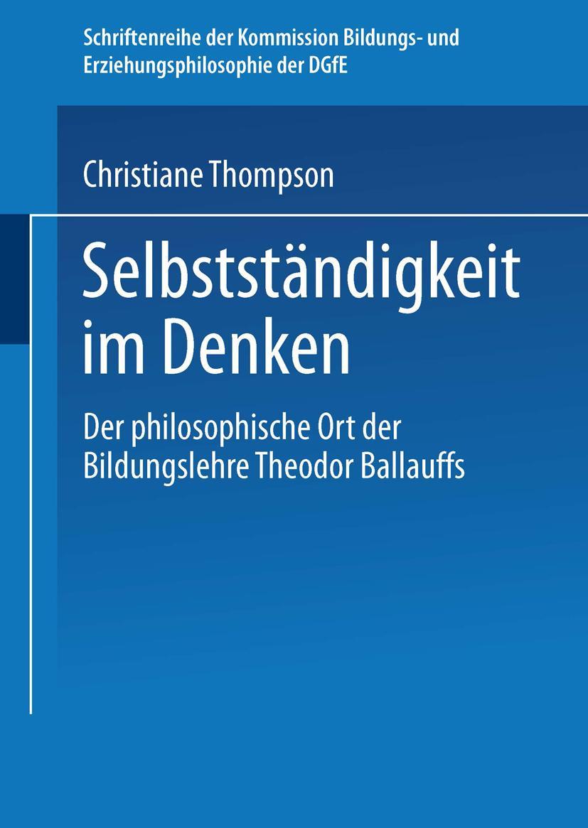 Vorderes Coverbild Selbständigkeit im Denken